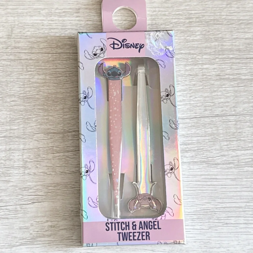 Stitch Bundle Cosmetic Bag Compact Mirror Stitch Angel Tweezers Beauty Kawaii